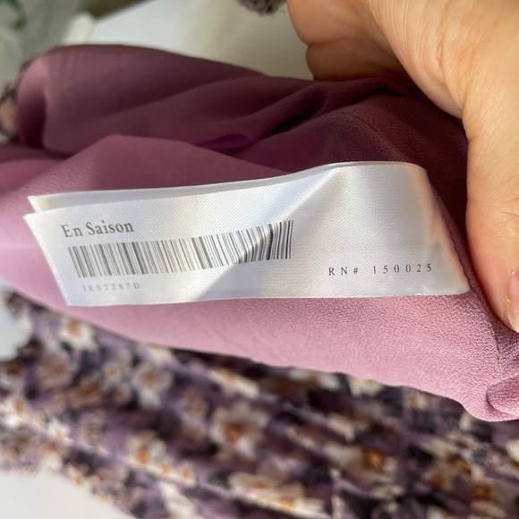 En Saison Floral Peasant-Sleeve Minidress - Picture 7 of 8